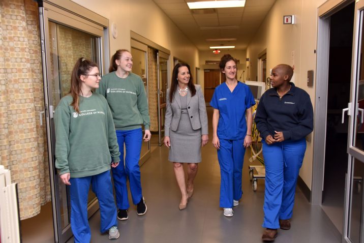 photo from article College of Nursing dean funds nursing scholarship
