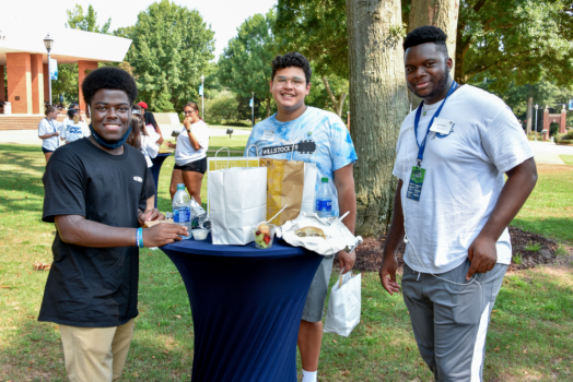 students smiling