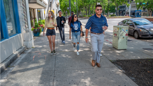 people walking on street