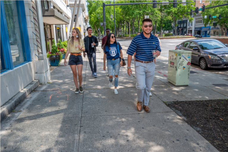 people walking on street