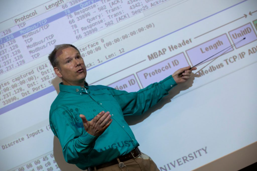 Professor in classroom