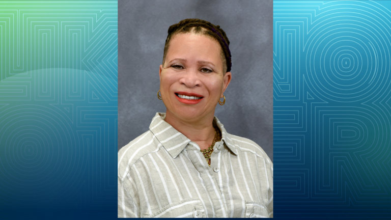 woman smiling for headshot