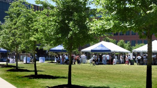 tents of people on lawn
