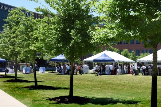 tents of people on lawn
