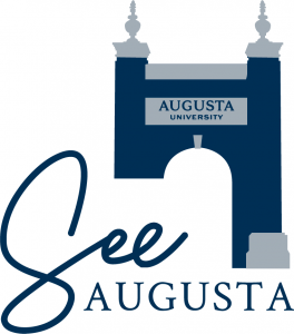 logo of the "See Augusta" event, featuring the Augusta University archway