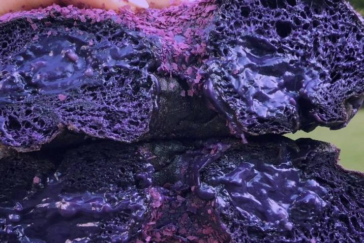 purple donut
