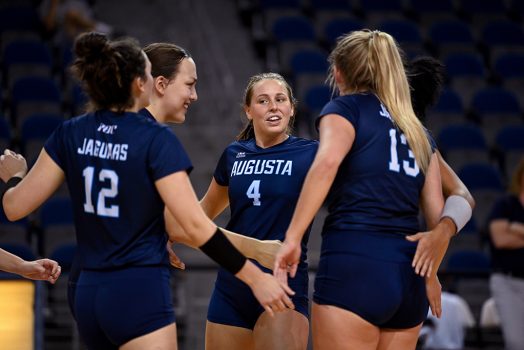 Women in a huddle