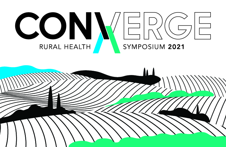 graphic that says "Converge Rural Health Symposium 2021"