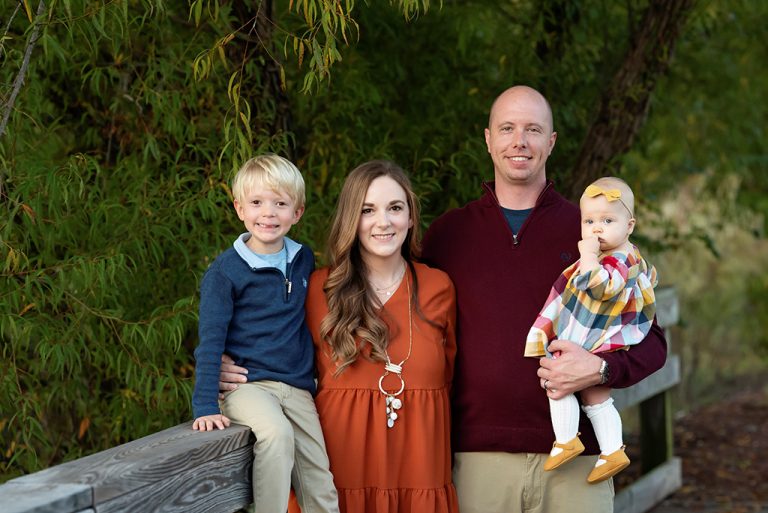 Man, woman and two kids