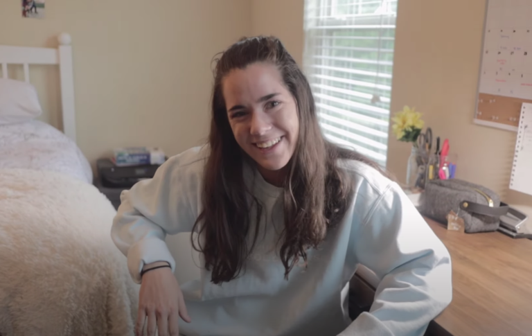 woman smiling