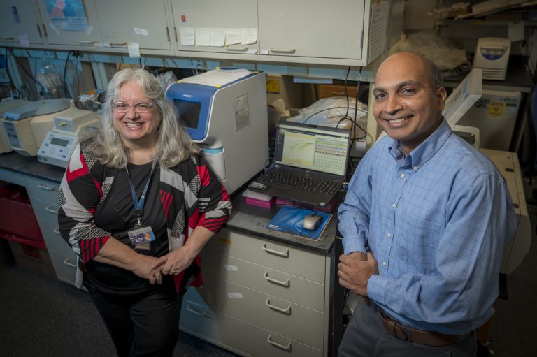 Man and woman in lab