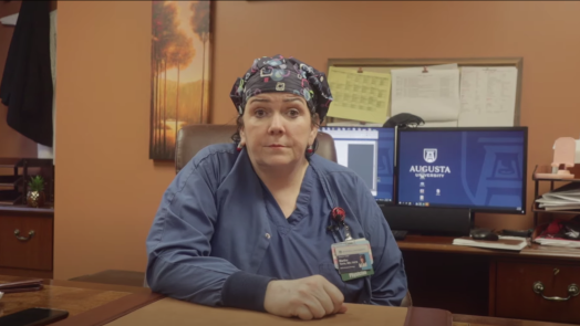 woman in scrubs