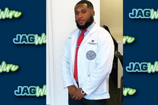 man in a white coat