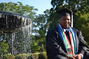 Man in cap and gown