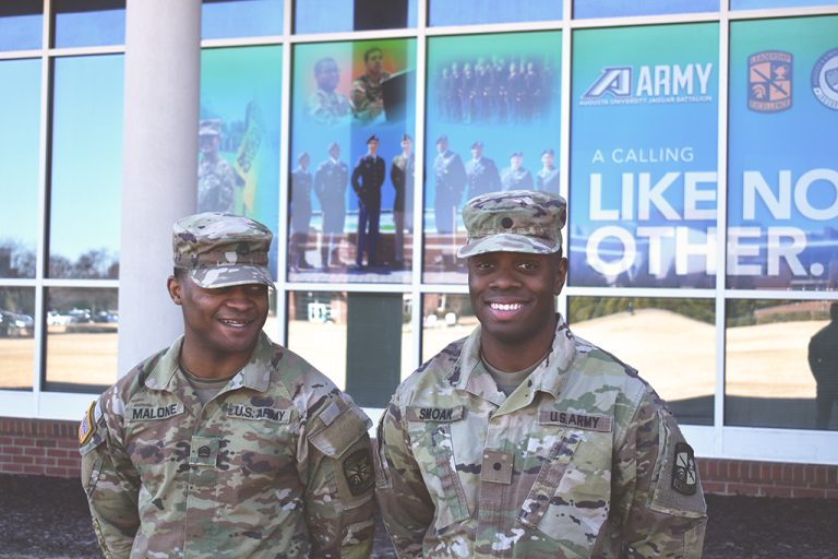 Men in fatigues