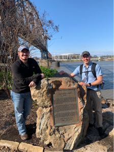 two men and a rock