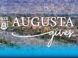 words over photo collage that reads "Augusta Gives"