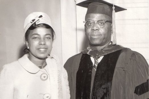 two people standing