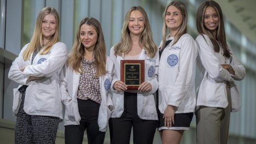 Five women with award