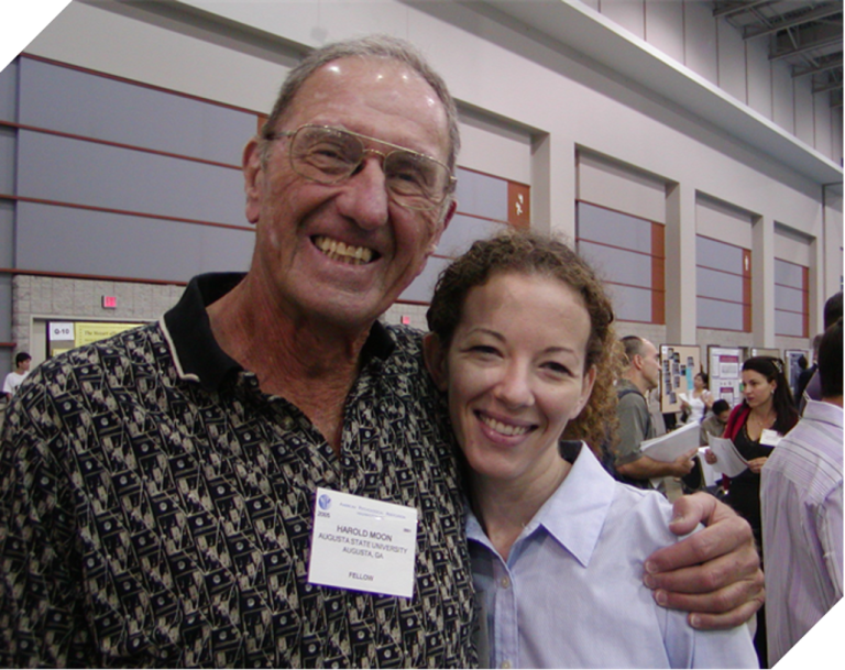 man and woman smiling