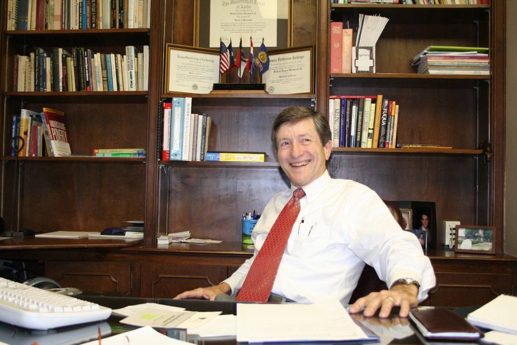 Man sitting at a desk