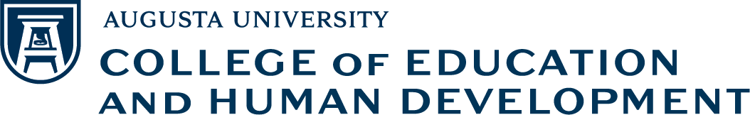 logo that reads "Augusta University College of Education and Human Development"