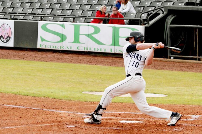 Man playing baseball