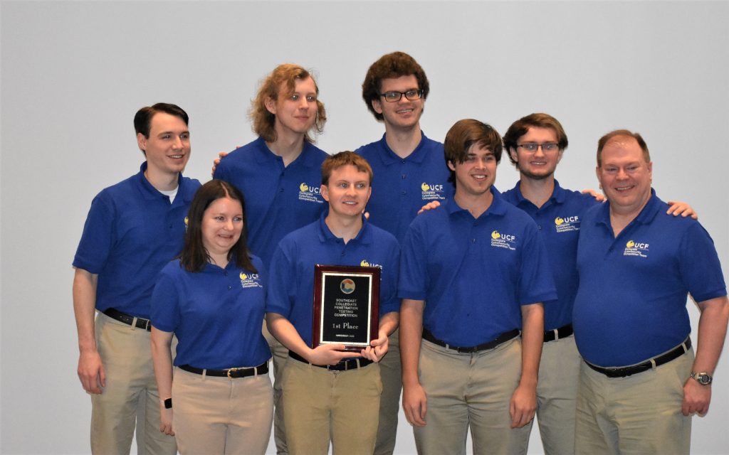 group of people in blue polo shirts