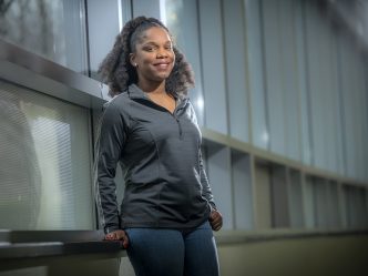 Lesa Wafford served in the military, is a mother of one and will graduate from the College of Allied Health Sciences