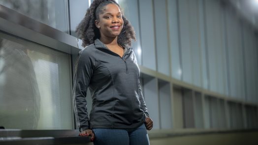Lesa Wafford served in the military, is a mother of one and will graduate from the College of Allied Health Sciences
