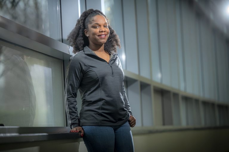 Lesa Wafford served in the military, is a mother of one and will graduate from the College of Allied Health Sciences