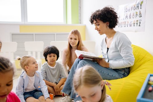 Teacher in a classroom