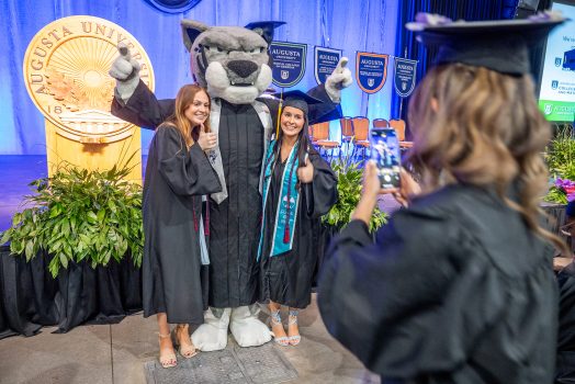 People at commencement