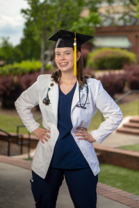 Woman's graduation photo