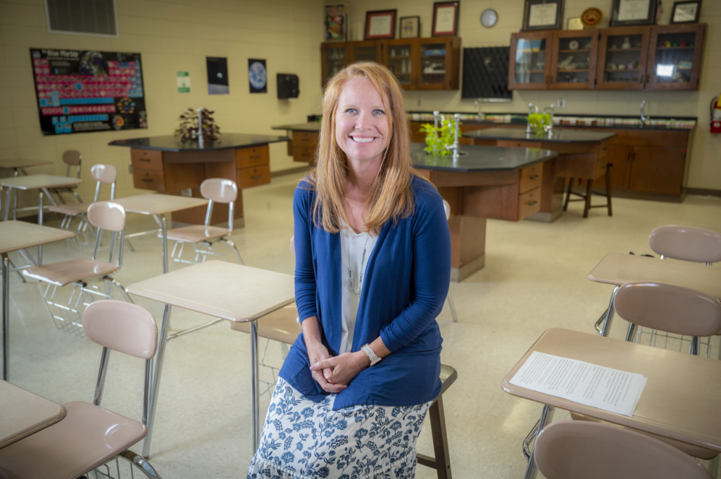 Teacher in a classroom