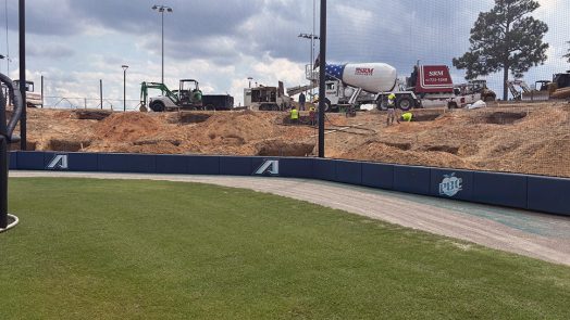 Baseball stadium construction