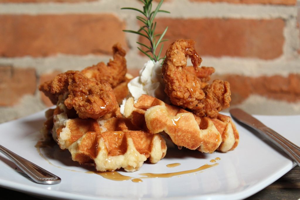 Chicken and waffles