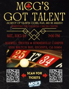 A flyer for MCGs Got Talent!