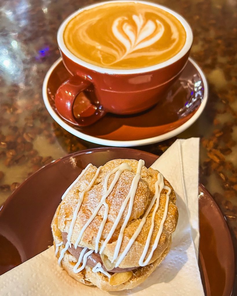 Coffee and pastry