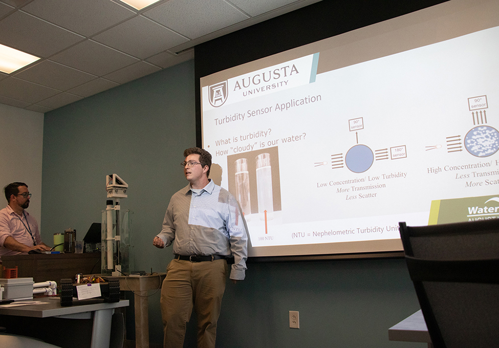 Man giving a presentation