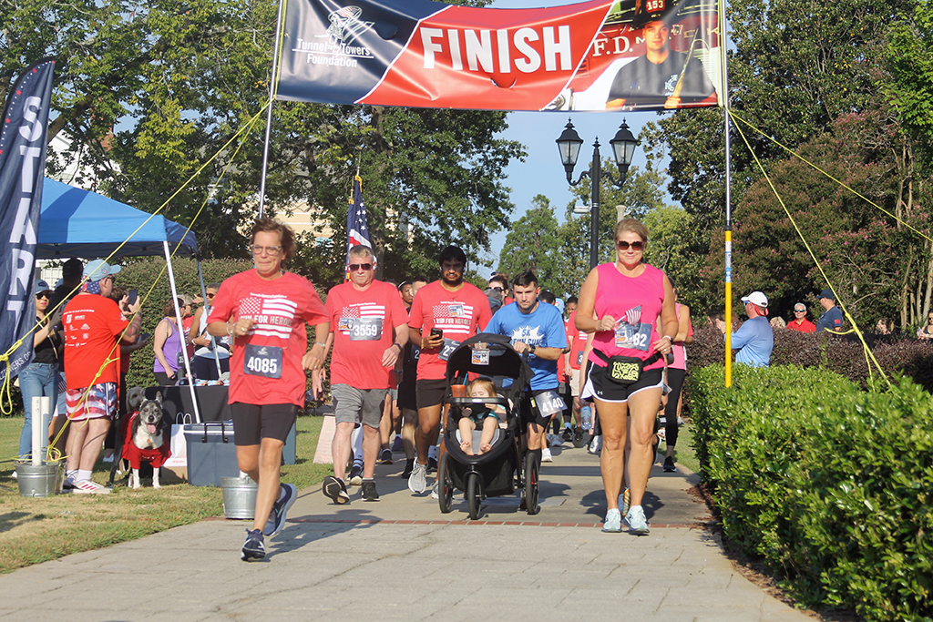 Runners at the beginning of a race