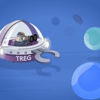 Treg immune cell illustration