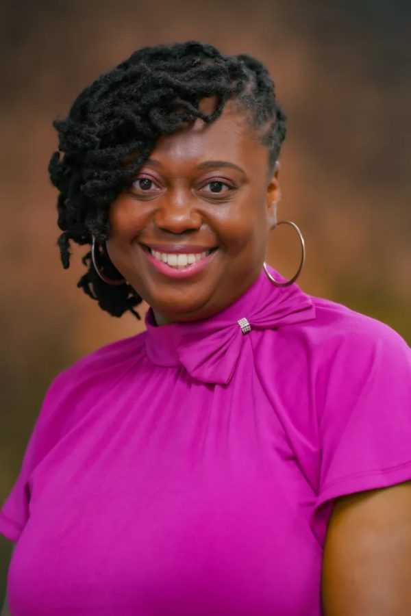 Woman smiling