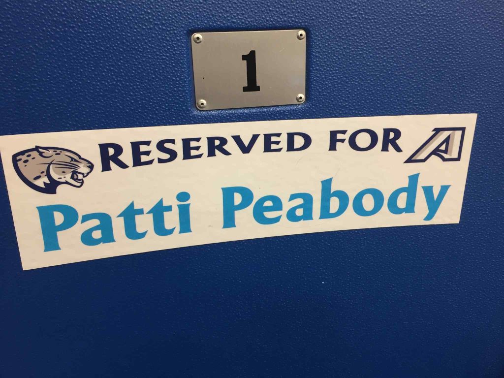 Reserved sign on a seat