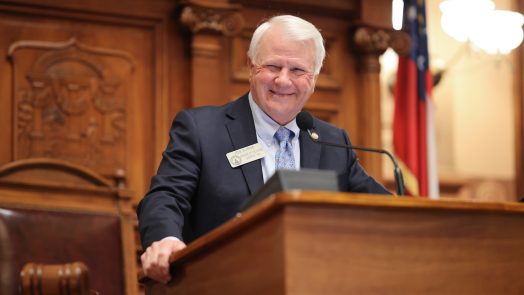 Man standing at the podium