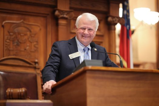 Man standing at the podium
