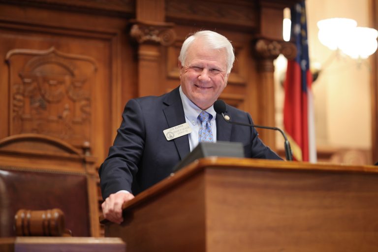 Man standing at the podium