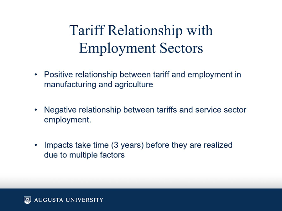 A graphic showing economic data.
