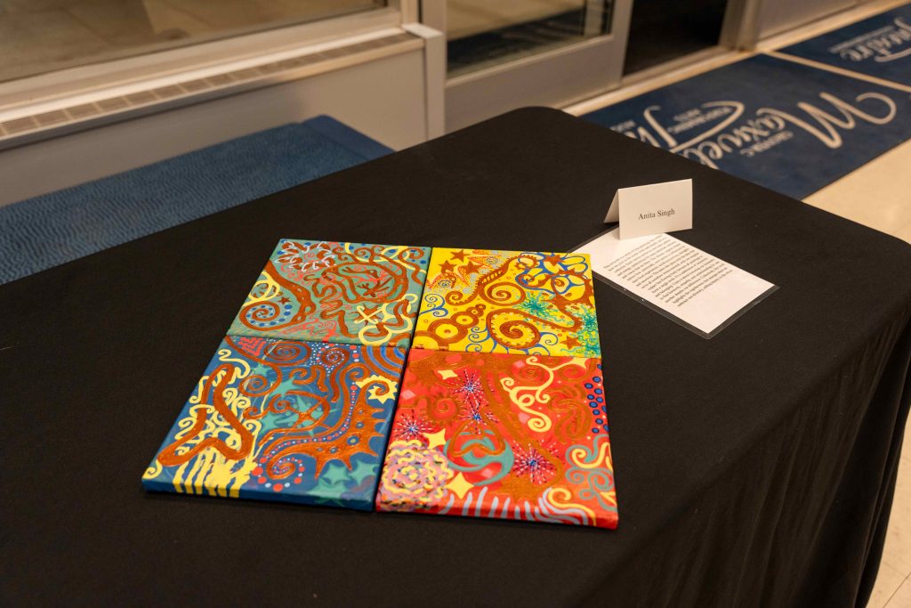 Abstract art on a canvas