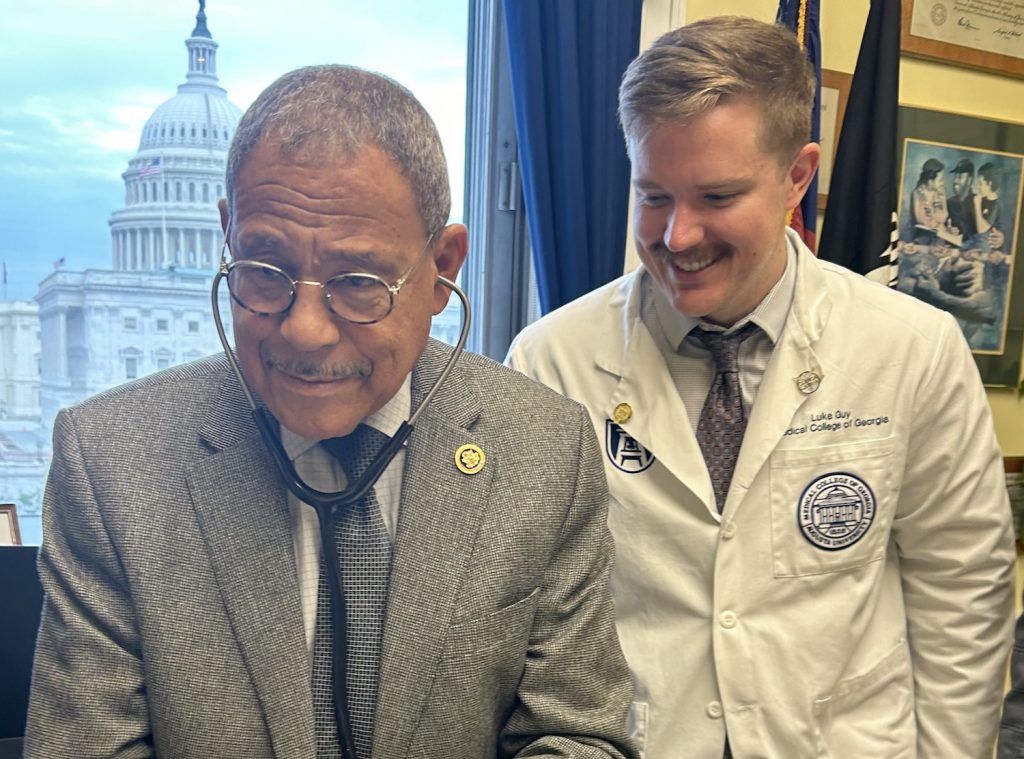 Med student with a Congressman
